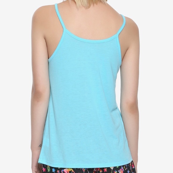 NWT Rare! Spongebob x Lisa Frank: Small & Medium Mint Blue Girls Tank Top - Picture 2 of 4